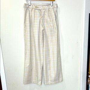 H&M Divided Plaid Cream Men's Pants